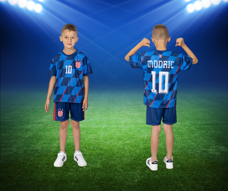 Nogometni dres Modrić – Novi model plavi