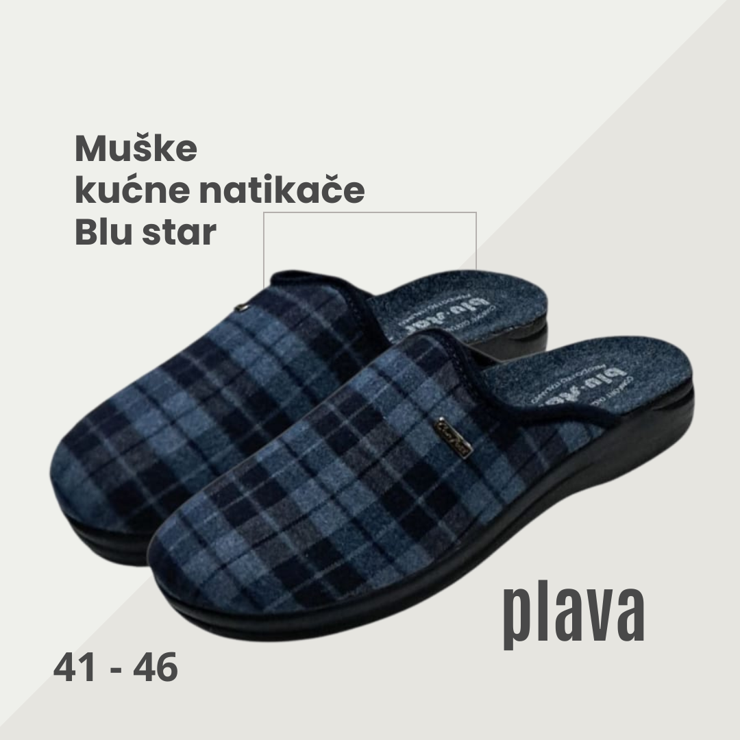 Muške kućne natikače Blu Star 2950