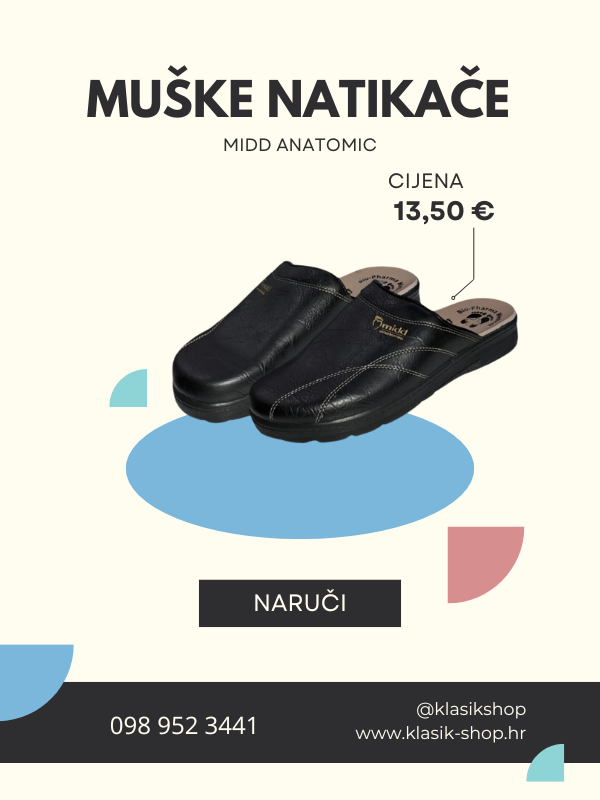 Muške natikače Midd anatomic – Klompe i natikaće