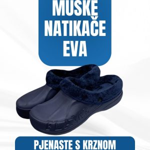 Muške pjenaste Eva natikače sa krznom – Klompe i natikaće