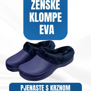 Ženske pjenaste EVA klompe s toplim krznom