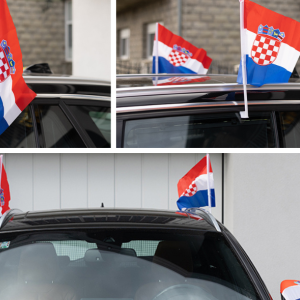 Navijačke zastavice za automobile (model B) par – Navijački rekviziti