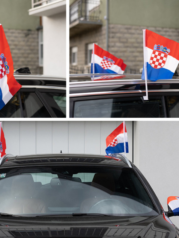 Navijačke zastavice za automobile (model B) par – Navijački rekviziti