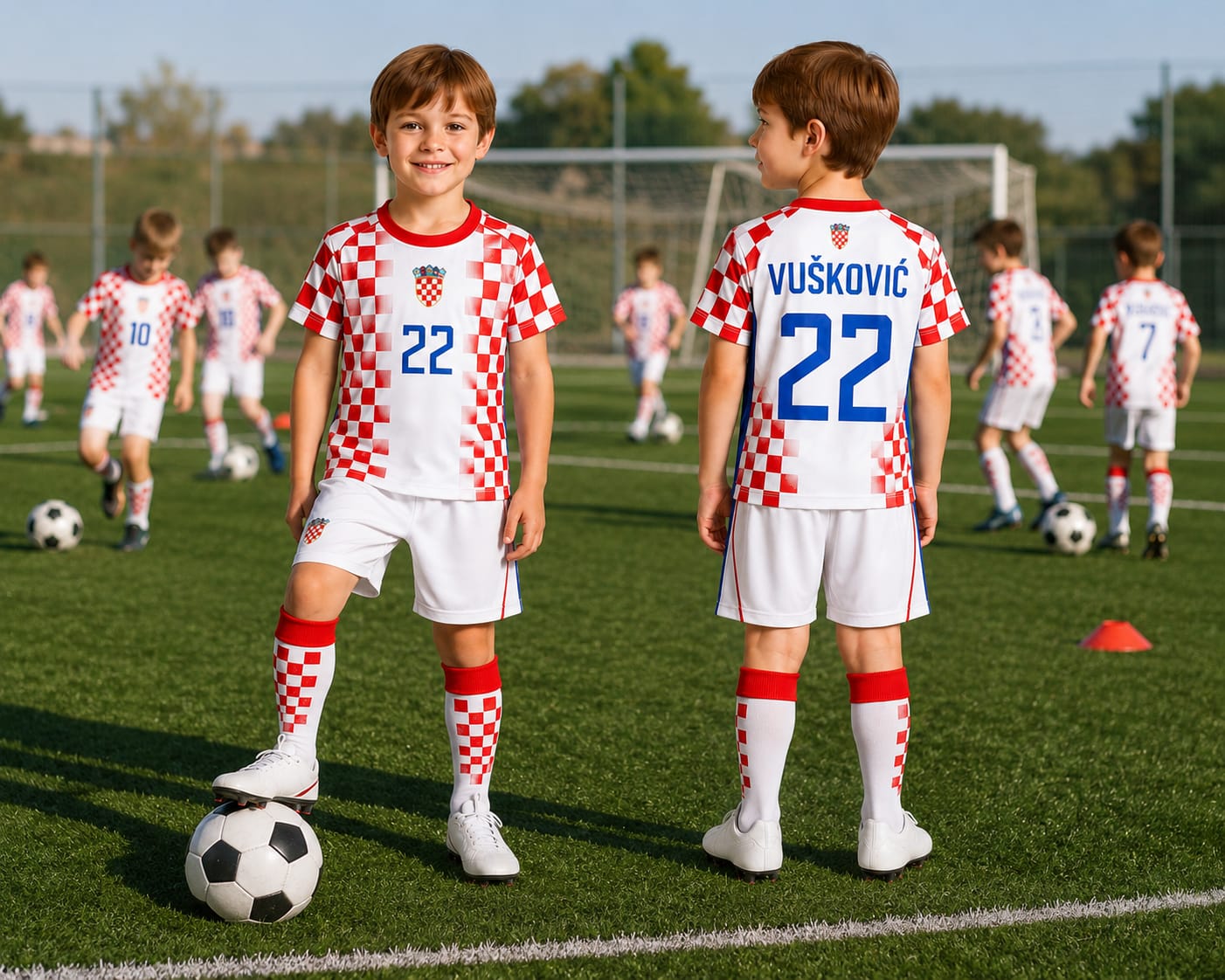 Dječji hrvatski nogometni komplet Vušković 2026