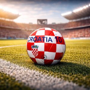 Nogometna lopta Croatia – kockice – Navijački rekviziti
