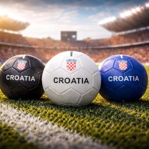 Nogometna lopta Croatia – jednobojna – Navijački rekviziti