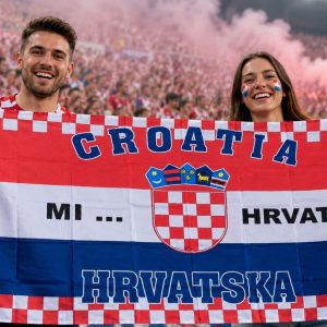 Navijačka zastava Hrvatska – Navijački rekviziti