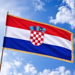Službena Hrvatska zastava sa resicama – Navijački rekviziti
