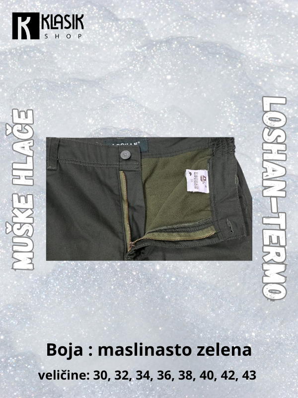 Muške hlače LOSHAN-TERMO – fotografija 4