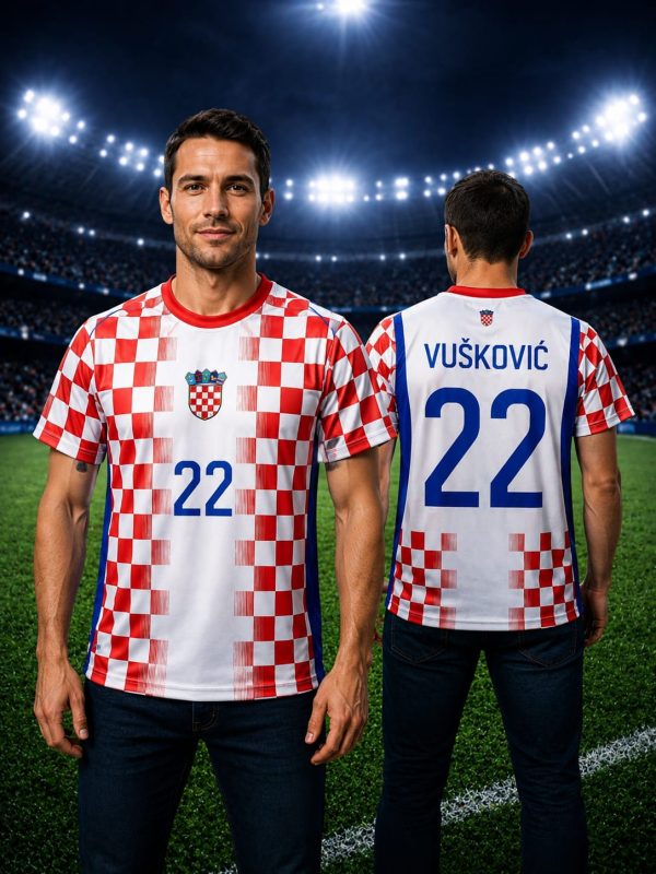 Hrvatski nogometni dres Vušković 2026 – Nogometni dresovi – fotografija 2