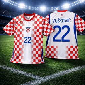 Hrvatski nogometni dres Vušković 2026 – Nogometni dresovi