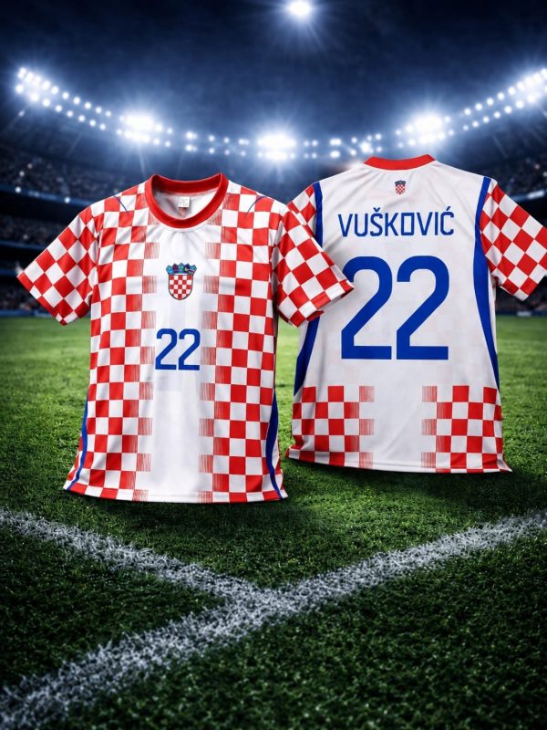 Hrvatski nogometni dres Vušković 2026 – Nogometni dresovi