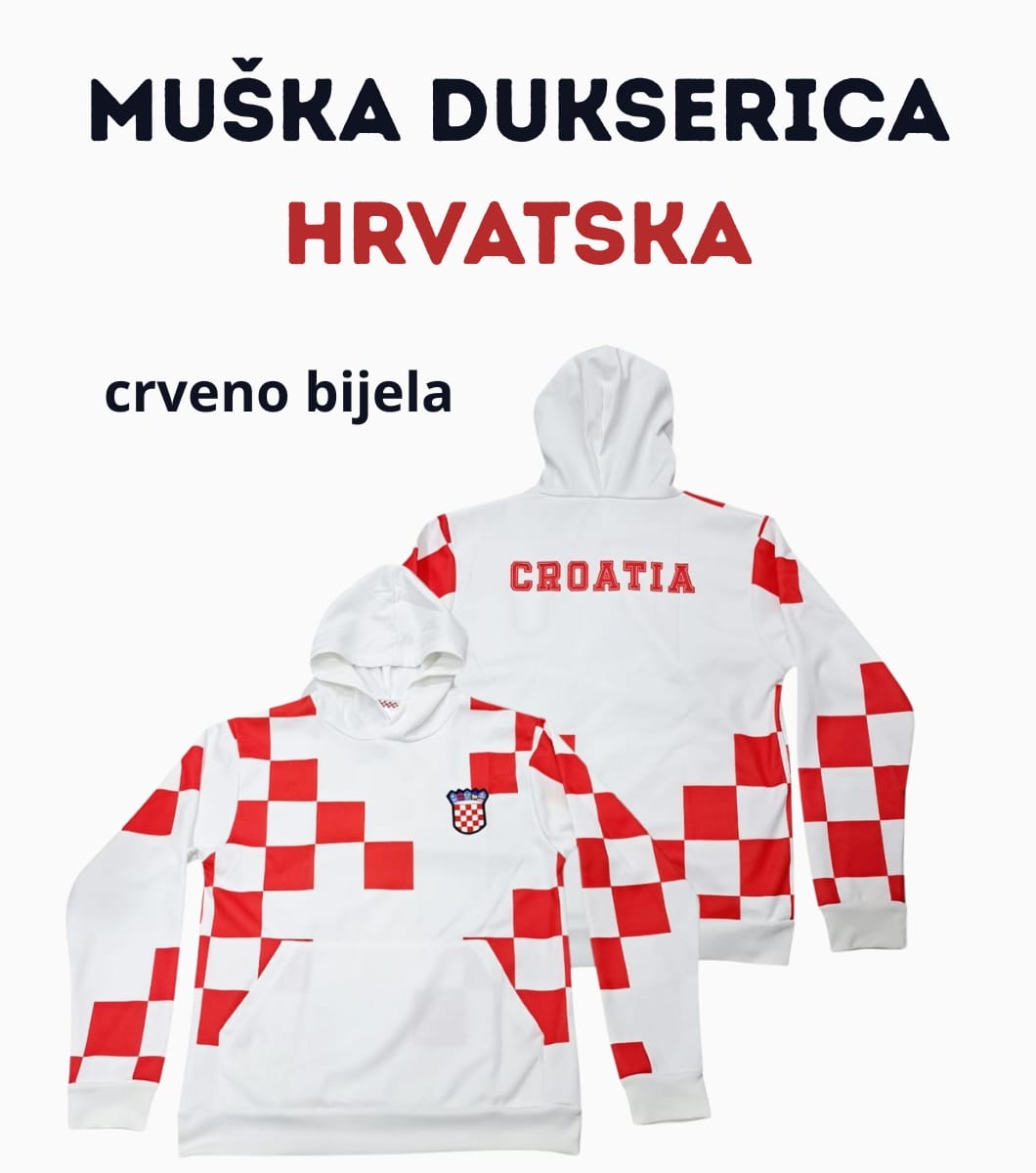 Muška dukserica Hrvatska