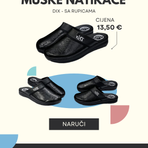 Muške natikače Dix – sa rupicama – Klompe i natikaće