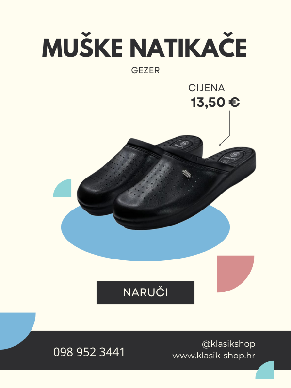 Muške natikače Gezer – Klompe i natikaće