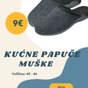Muške kućne papuče PRENKO – Klompe i natikaće