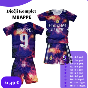 Dječji dres komplet Mbappé 9 – Nogometni dresovi