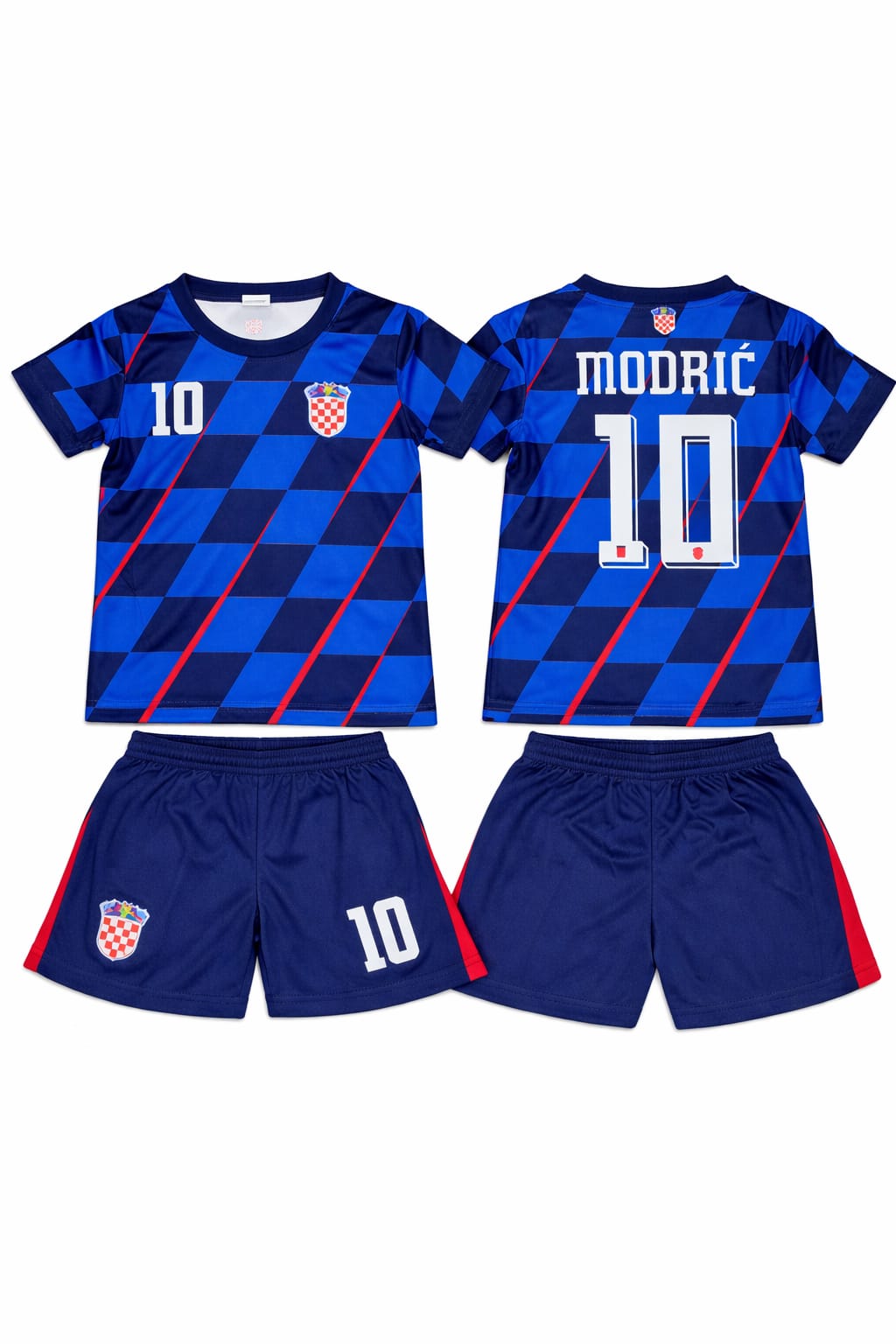 Dječji nogometni komplet Modrić 10 – plavi set majica i hlačice (Model 103) – Nogometni dresovi – fotografija 2