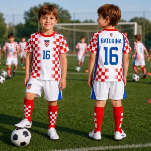 Dječji hrvatski nogometni komplet 2026 - Baturina – Nogometni dresovi