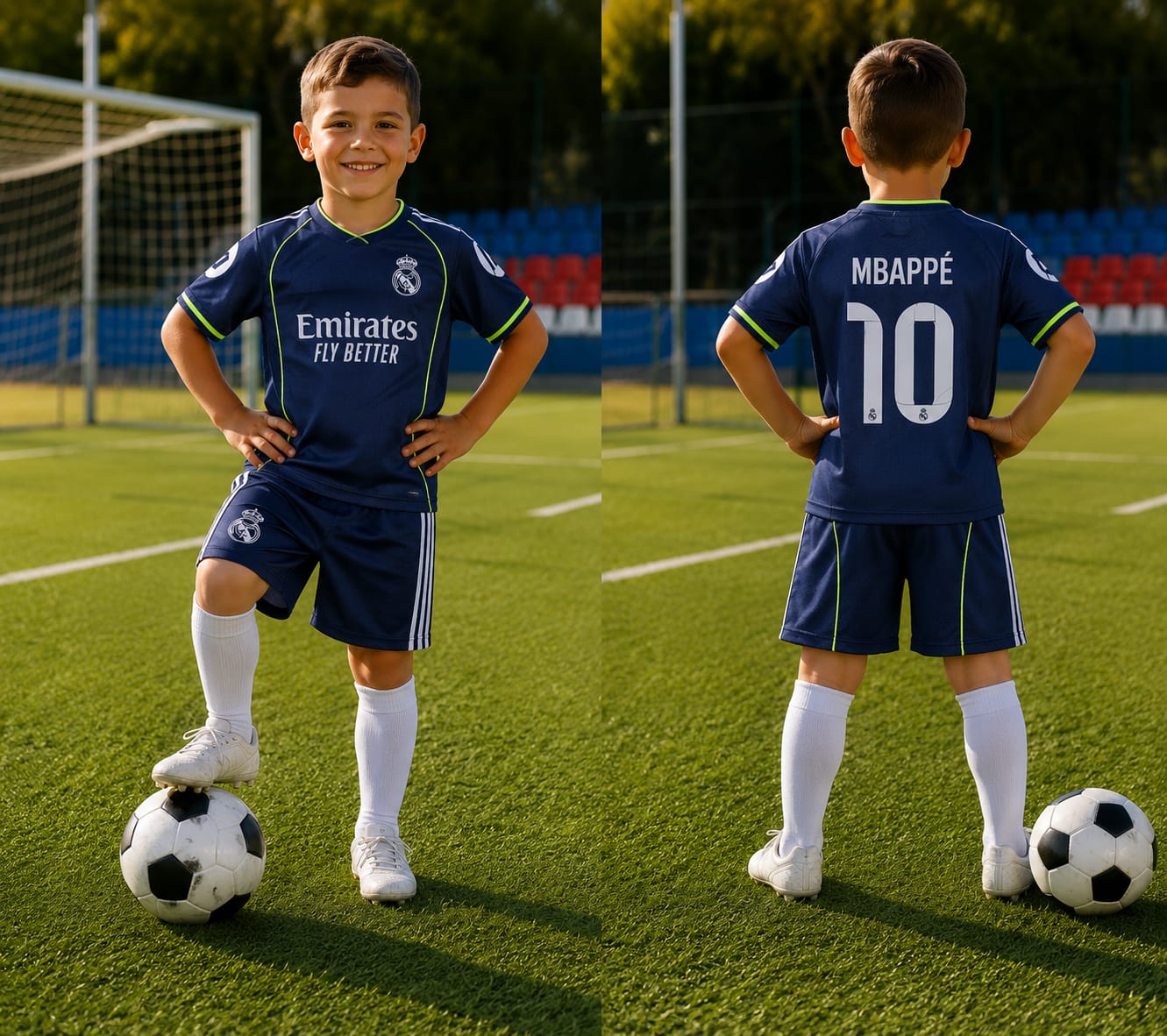 Dječji dres Real Madrid – Mbappé #10 (tamno plava verzija) – Nogometni dresovi