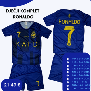 Dječji dres komplet Ronaldo 7 – plavi – Nogometni dresovi